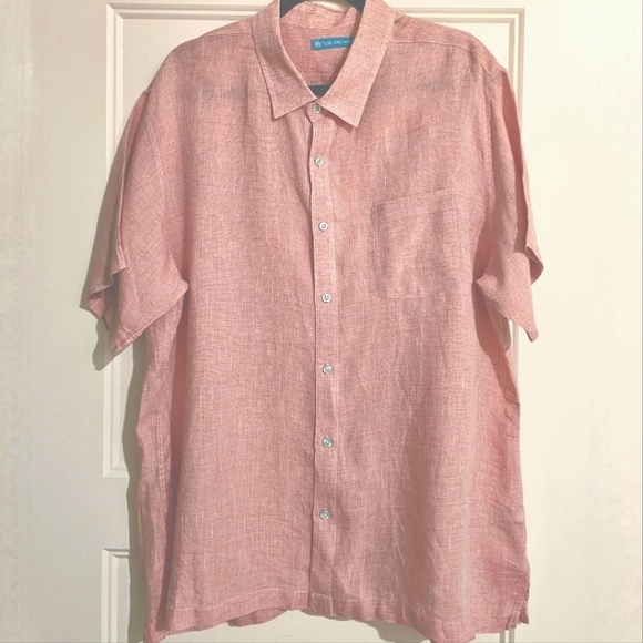 Tori Richard Men's Short Sleeve 100% Linen & 100 % Cotton Pucker Lawn Shirts 2XL - Picture 9 of 11
